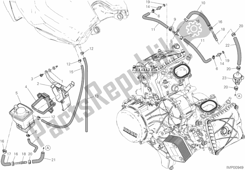 Todas las partes para Filtro De Recipiente de Ducati Superbike 1299 ABS USA 2016